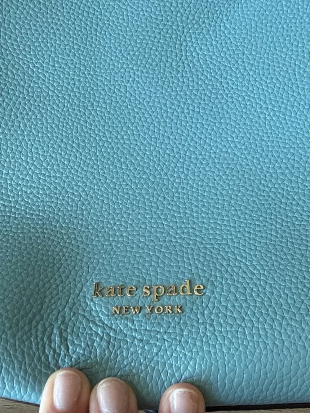 Kate Spade Pebbled Leather Shoulder Bag in Light Blue